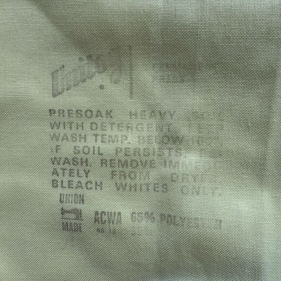 VTG Unitog Strohs Beer Work Shirt Men's 14-14 1/2 Small Long Sleeve Chainstitch - Picture 7 of 8